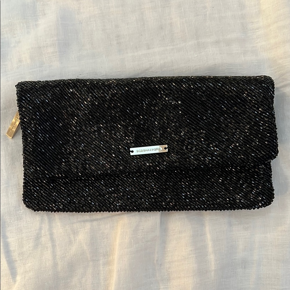 BCBG Black Clutch Bag